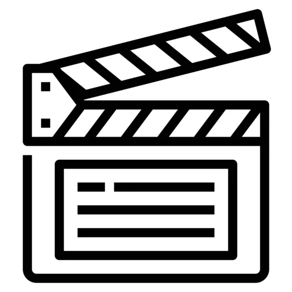 Ícone Hobby Entretenimento Cinema Estilo Esboço —  Vetores de Stock