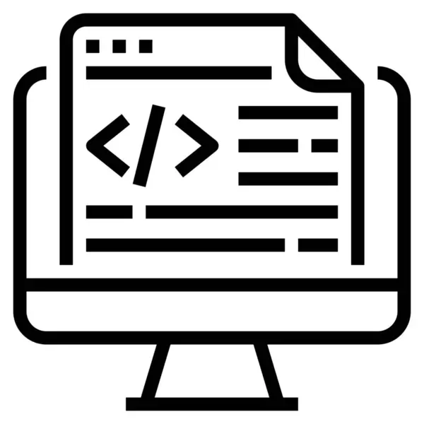 Application Coding Icon — Stockvektor