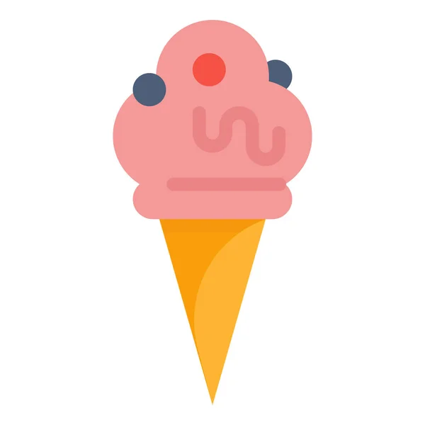 Замороженные Мороженое Икона Категории Продукты Питания Напитки — стоковый вектор