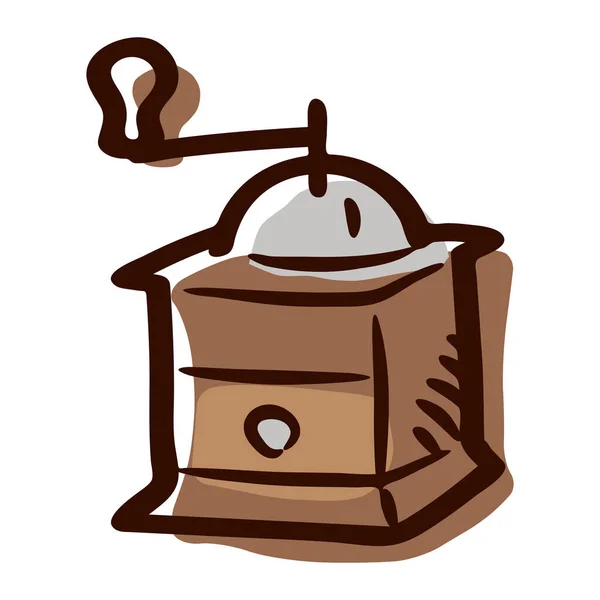 Beans Coffee Coffee Grinder Icon Filled Outline Style — Stock Vector