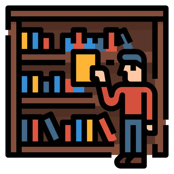 Read Reading Book Icon — Stock Vector