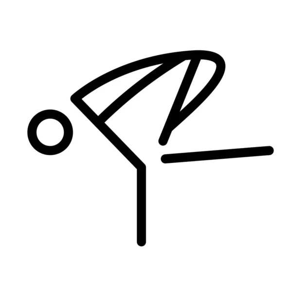 Icono Salud Grúa Asana — Vector de stock