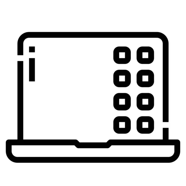 Значок Комп Ютерного Столу Ноутбука — стоковий вектор