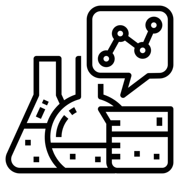 2006 Analytics Outline Education School Learning Icon Outline Style — 스톡 벡터