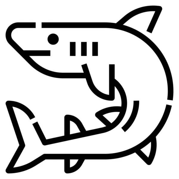 海の動物のアイコン — ストックベクタ
