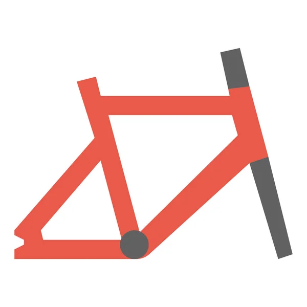 Bicicleta Icono Del Cuerpo Bicicleta Estilo Plano — Vector de stock