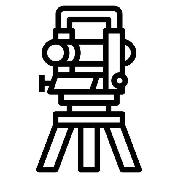 Construction Device Engineering Icon Outline Style — ストックベクタ