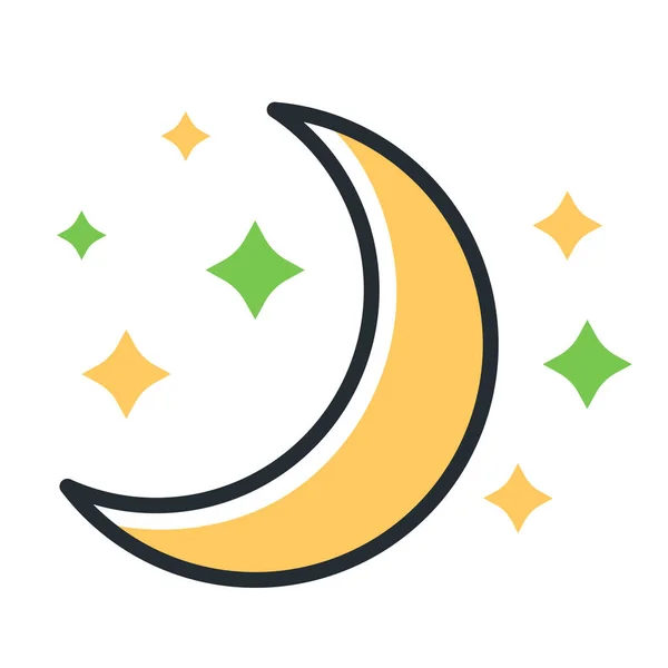 Ikone Der Mondsichel — Stockvektor