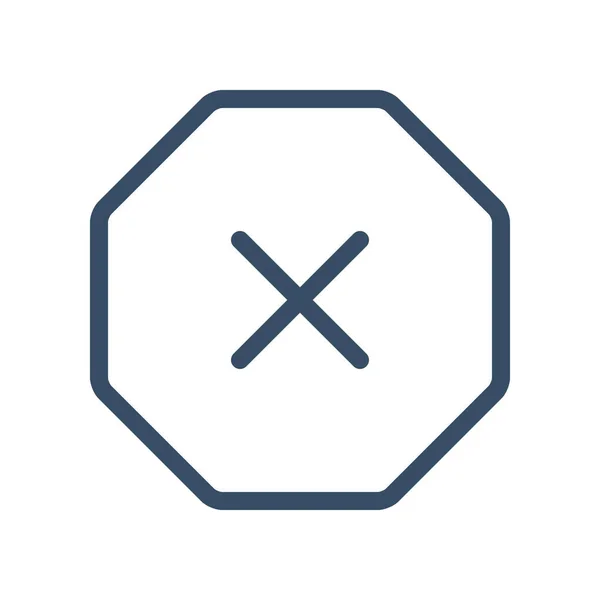 Alert Attention Error Status Icon Outline Style — 스톡 벡터