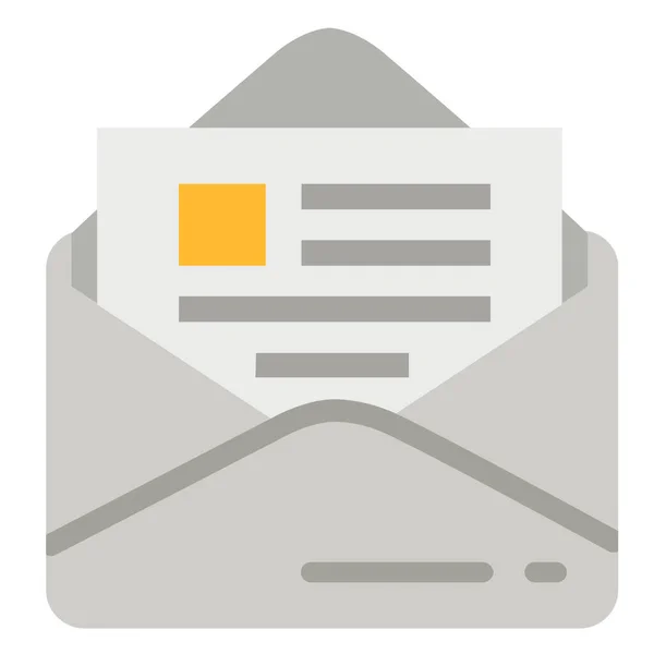 Documento Email Lettera Icona — Vettoriale Stock