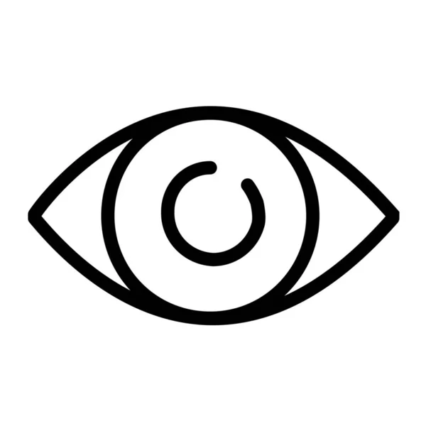 Icono Vigilancia Oftalmológica Ocular Estilo Esquema — Vector de stock