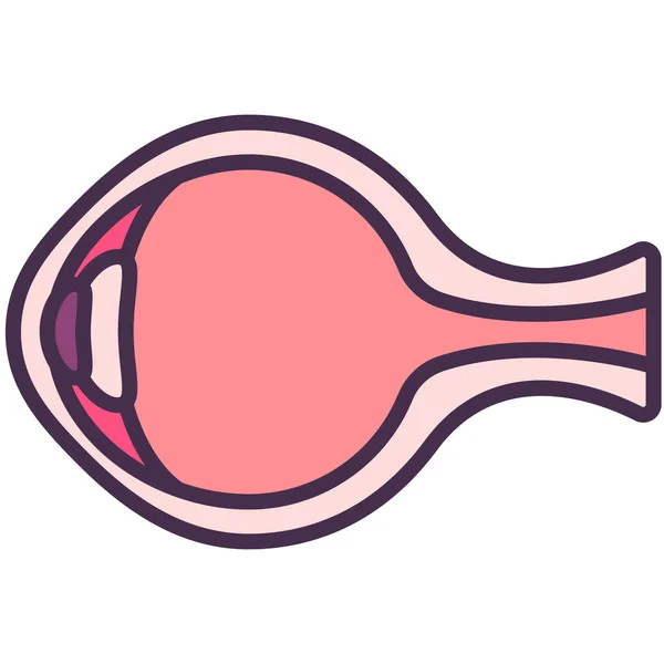 Ojo Del Cuerpo Icono Humano — Vector de stock