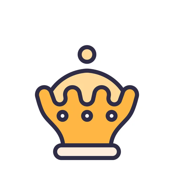 Crown Chess Gambit Icon — Stock Vector