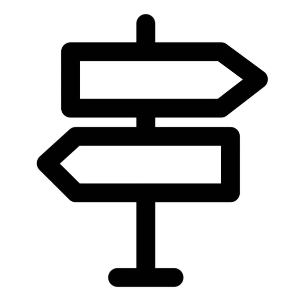 Wahl Richtungszeiger Symbol Outline Stil — Stockvektor