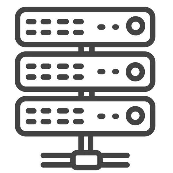 Zentrale Daten Digitales Symbol — Stockvektor