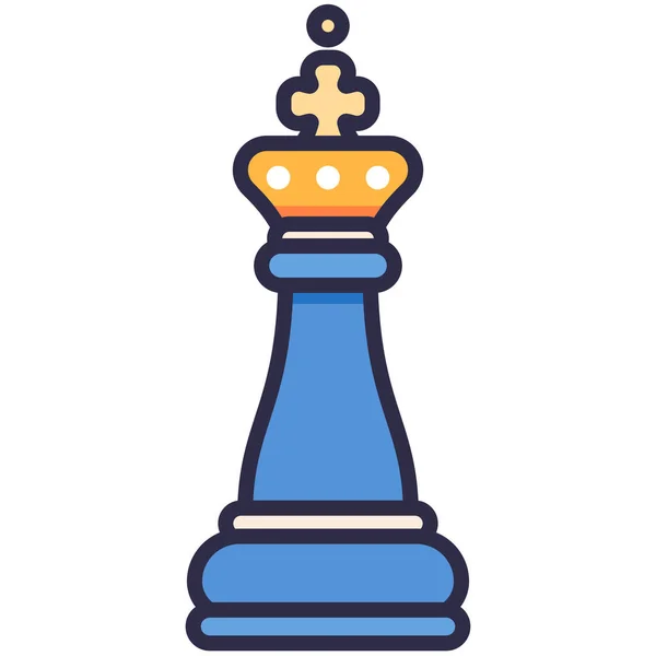 Chess Gambit King Icon — Stock Vector