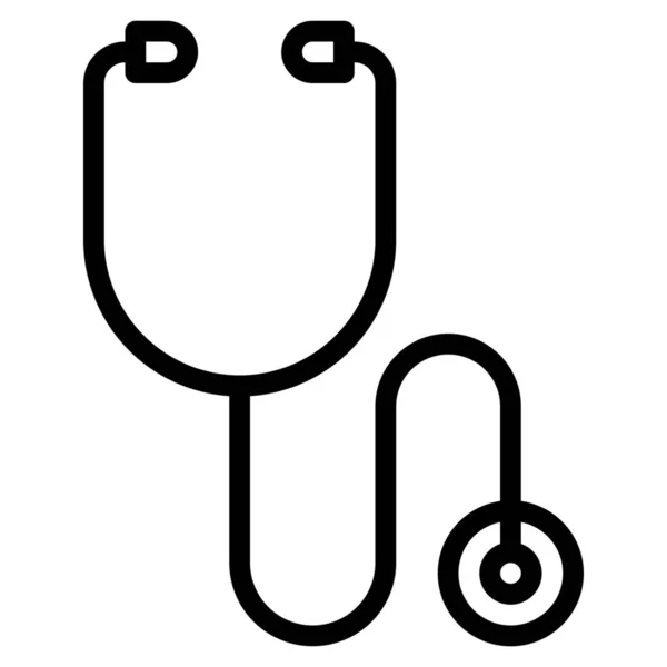 Diagnóstico Médico Icono Atención Médica Estilo Esquema — Vector de stock