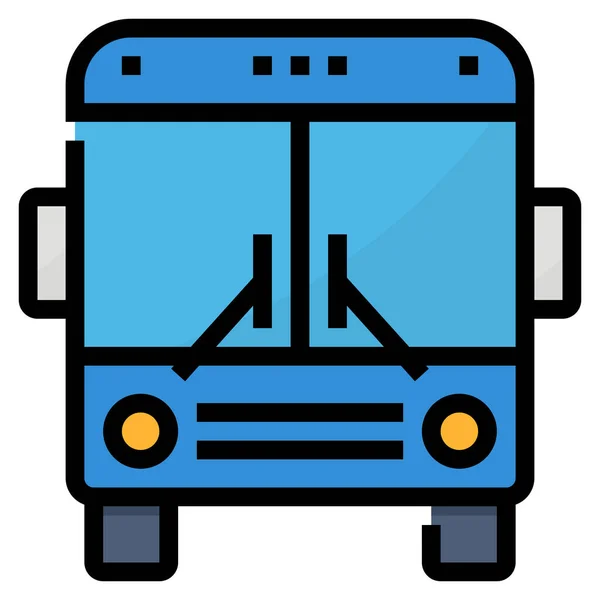 Ikona Autobusové Hromadné Dopravy — Stockový vektor