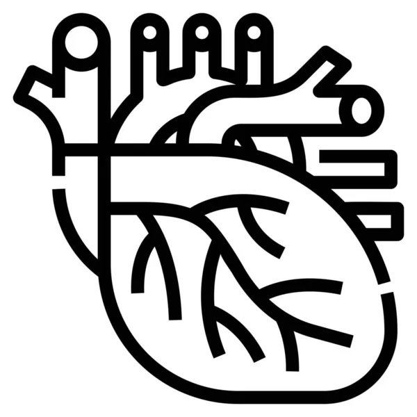 Healthcare Heart Human Icon — Stock Vector