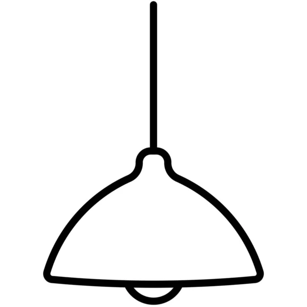 Ceiling Decor Hanging Icon Outline Style — Stock Vector