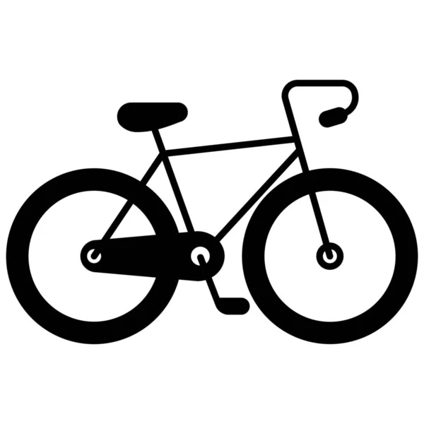 Bicycle Exercise Icon Solid Style — ストックベクタ