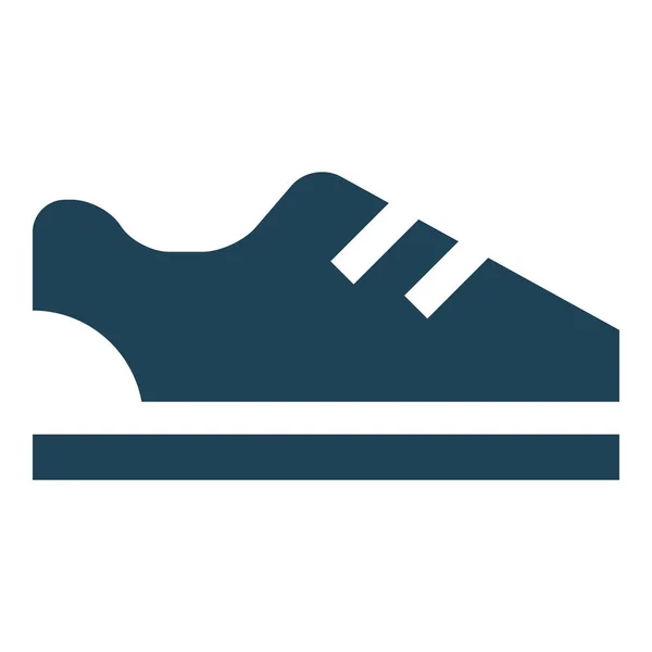 Calçado Sapato Sapatos Ícone Estilo Sólido —  Vetores de Stock