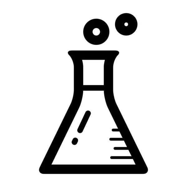 Icono Desarrollo Química Negocio Estilo Esquema — Vector de stock