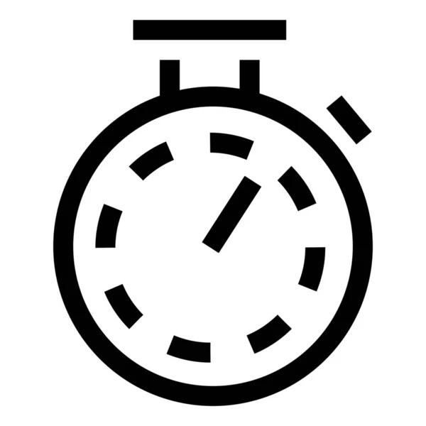 Race Snelheid Stopwatch Pictogram Borden Symbolen Categorie — Stockvector