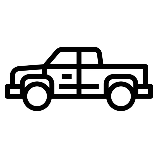 Icono Transporte Recogida Estilo Esquema — Vector de stock