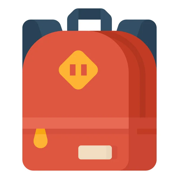 Bagage Schooltas Pictogram — Stockvector