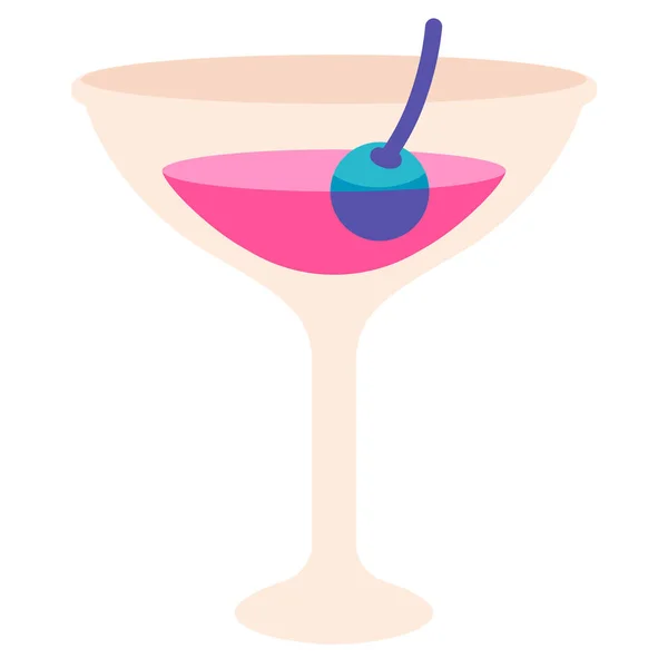 Bar Alcool Icône Cocktail — Image vectorielle