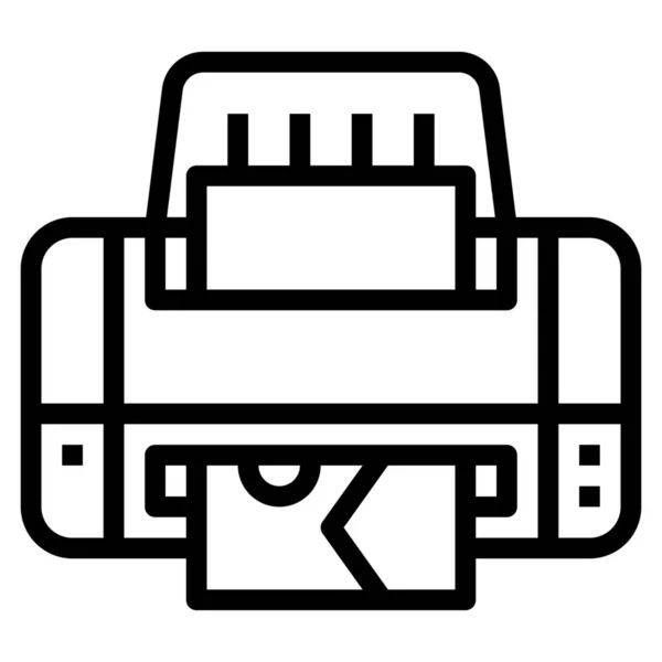 Immagine Della Fotocamera Icona Della Fotografia Stile Outline — Vettoriale Stock