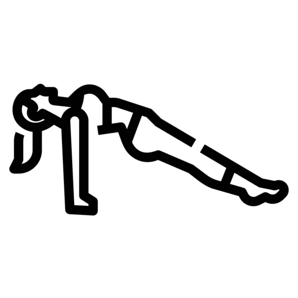 Ikone Der Kategorie Fitness Yoga Diät — Stockvektor