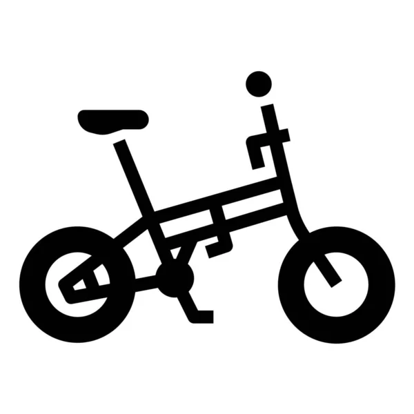 Bicicletas Bicicleta Icono Del Ciclismo Estilo Sólido — Archivo Imágenes Vectoriales