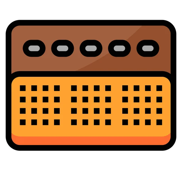 Bluetooth Portable Speakers Icon Filled Outline Style — ストックベクタ