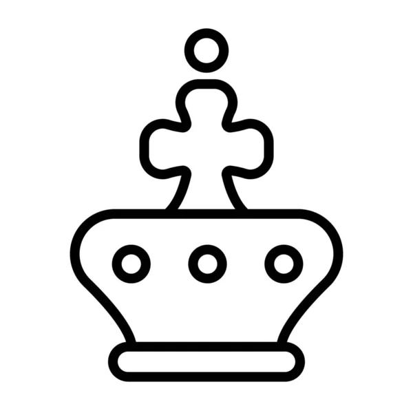 Crown Chess Gambit Icon — Stock Vector