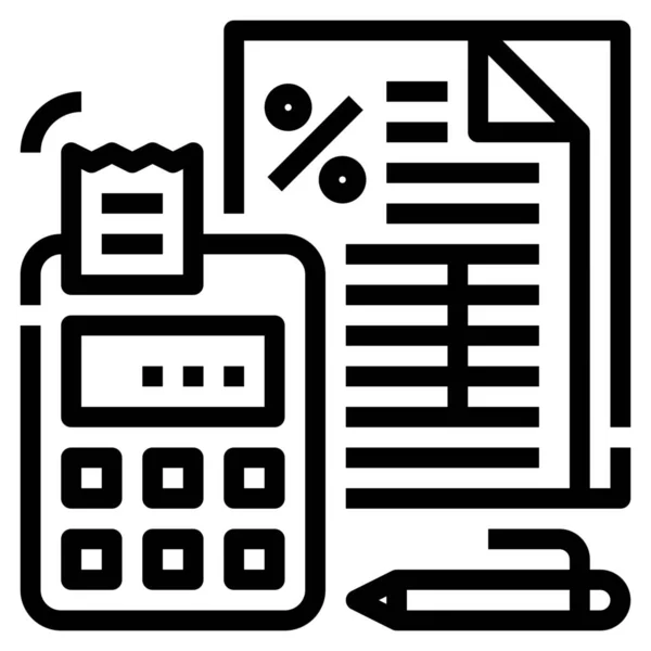 Accountant Business Fees Icon Business Management Category — Stock Vector