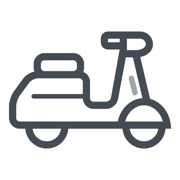 Значок Городского Мотоцикла Стиле Outline — стоковый вектор