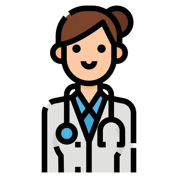 Avatar Doctor Medical Icon Der Kategorie Krankenhäuser Gesundheitswesen — Stockvektor