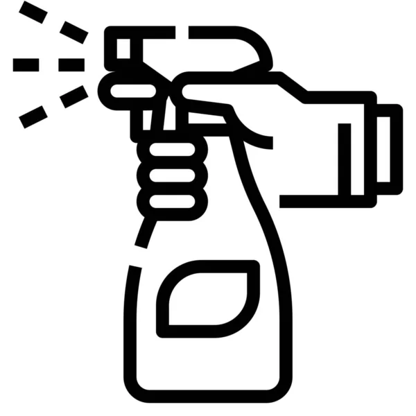 Nettoyage Désinfectant Grenouille Icône — Image vectorielle