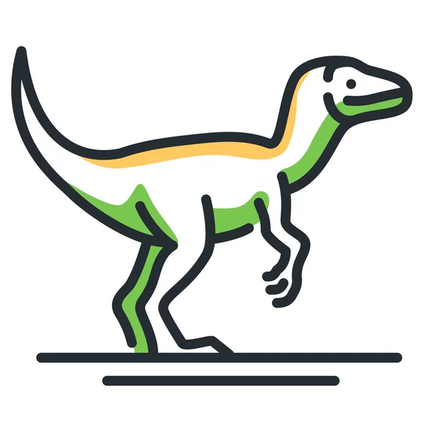 Dino Dinosaurus Lajien Kuvaketta Eläimet Luokka — vektorikuva