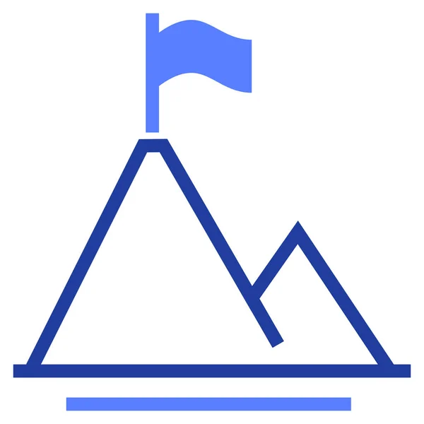 Fahne Tor Berge Symbol — Stockvektor