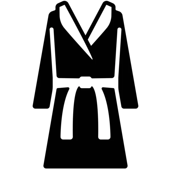 Albornoz Ropa Icono Del Traje Categoría Ropa Accesorios — Vector de stock