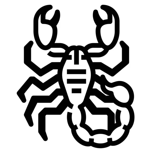 Astrologie Horoscope Scorpion Icône Dans Catégorie Culture Communautés — Image vectorielle