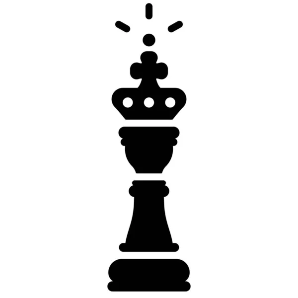 Chess Gambit King Icon — Stock Vector