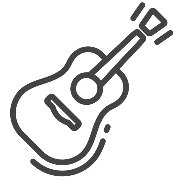 Anahat Tarzında Akustik Gitar Müzik Simgesi — Stok Vektör