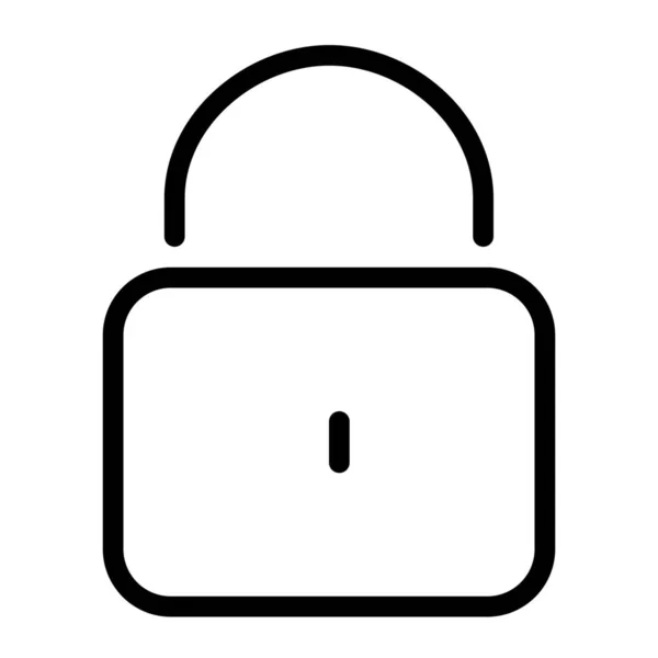 Lock Privacy Safety Icon Outline Style — Stock Vector