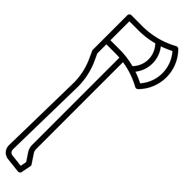Axe Camping Hatchet Icon Outline Style — Stock Vector