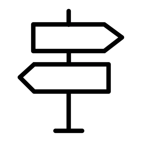 Wahl Richtungszeiger Symbol Outline Stil — Stockvektor