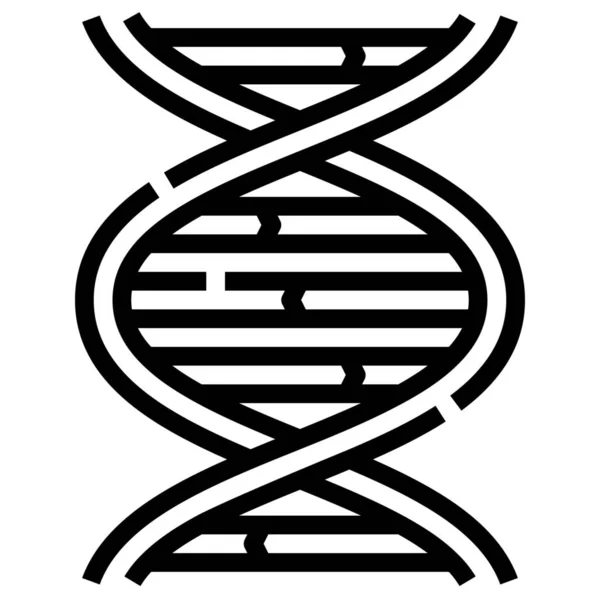 Biologi Dna Genetisk Ikon — Stock vektor